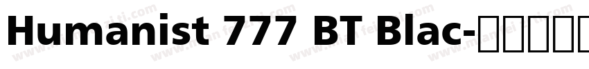 Humanist 777 BT Blac字体转换